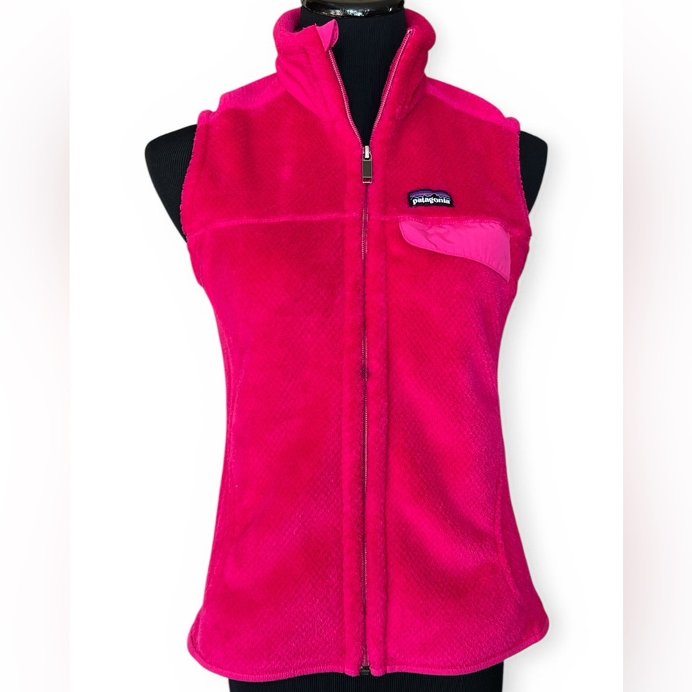 Patagonia Pink Re-Tool Fleece Vest Size M - Picture 3 of 5